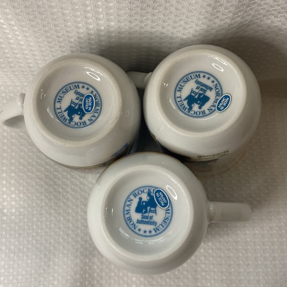 Set of 3 Vintage Collector’s Porcelain Mugs by Norman Rockwell NIB - Picture 7 of 8